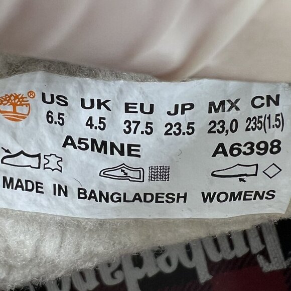 Timberland Womens 6.5W Teddy Fleece Fold-Down Wheat Waterproof Leather Boots - Picture 14 of 16